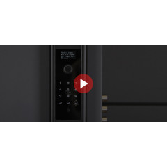 Биометрический врезной дверной замок Smart lock Black