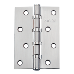 Петля универсальная с четырьмя подшипниками ADDEN BAU. 100X70X2.5 4BB MATTE SATIN CHROME (цвет МАТОВЫЙ ХРОМ)