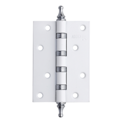 Петля универсальная с четырьмя подшипниками ADDEN BAU. 100X70X2.5 4W WHITE / CHROME (цвет БЕЛЫЙ / ХРОМ БЛЕСТЯЩИЙ)