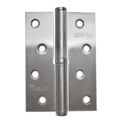Петля дверная разъемная ADDEN BAU. 100X75X2.5 LEFT SATIN CHROME (цвет МАТОВЫЙ ХРОМ)