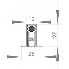Порог автоматический SD 1225 Premium L-1030мм