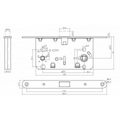 Защёлка магнитная сантехническая LM 5212OL WH, белый матовый