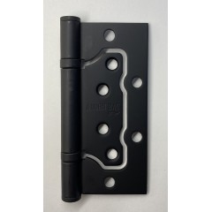 Петля дверная универсальная без врезки с двумя подшипниками ADDEN BAU. 100X75X2.5 BUT BLACK (цвет ЧЁРНЫЙ)