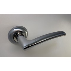 Ручка EURO/FIN E-15-01 MAT.CHROME/P.CHROME (матовый хром/хром блестящий)