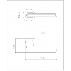 Ручка ADDEN BAU RIVER S-486 GRAPHITE (цвет ГРАФИТ)