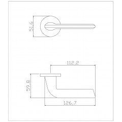 Ручка ADDEN BAU DOVE S-484 GRAPHITE (цвет ГРАФИТ)