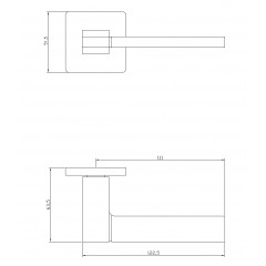 Ручка ADDEN BAU COSMO S-533 GRAPHITE (цвет ГРАФИТ)