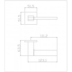 Ручка ADDEN BAU COSMO S-533 BLACK (цвет ЧЁРНЫЙ МАТОВЫЙ)