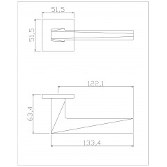 Ручка ADDEN BAU SOLAR S-535 NICKEL (цвет НИКЕЛЬ)