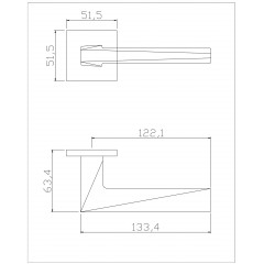 Ручка ADDEN BAU SOLAR S-535 BLACK (цвет ЧЁРНЫЙ МАТОВЫЙ)