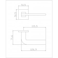 Ручка ADDEN BAU URSA S-552 NICKEL (цвет НИКЕЛЬ)