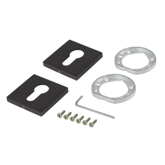 Накладка на ключевой цилиндр ADDEN BAU SC SQ-001 GRAPHITE (цвет ГРАФИТ)