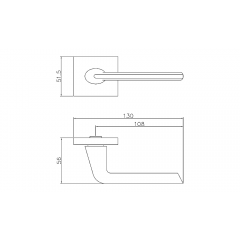 Ручка ADDEN BAU DOVE S-584 GRAPHITE (цвет ГРАФИТ)