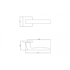 Ручка ADDEN BAU DUNE S-531 WHITE (цвет БЕЛЫЙ)
