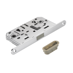 Защёлка врезная магнитная сантехническая ADDEN BAU WC-5096 MAG S. CHROME (цвет МАТОВЫЙ ХРОМ)