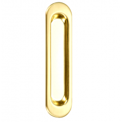Ручка для раздвижной двери без механизма, овал, цвет золото