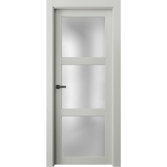 Дверь Офрам ПАРНАС-33 со стеклом, эмаль белая