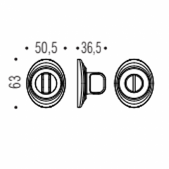 Накладка Colombo DB 19 BZG полированная латунь Cameo