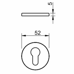 Накладка Tupai 4046 R 5S 153 кл черный