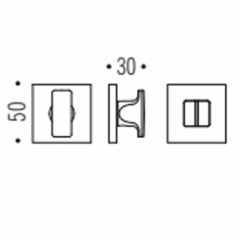 Накладка Colombo FF 29 BZG матовый черный Electra