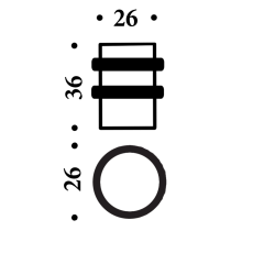 Стопор Colombo CD412 графит