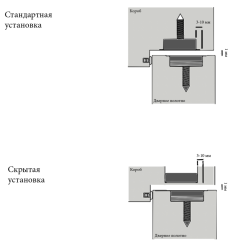 Verum Stoppino Close фиксатор скрытый магнитный, нерж Verum Stoppino Close фиксатор скрытый магнитный, нерж