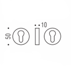 Накладка Colombo CD 43 GB кл матовый графит Накладка Colombo CD 43 GB кл матовый графит