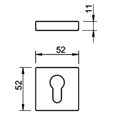 Накладка Tupai 1999 96 кл хром матовый Накладка Tupai 1999 96 кл хром матовый