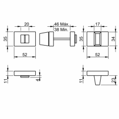 Накладка Tupai 3045 96 хром матовый Накладка Tupai 3045 96 хром матовый
