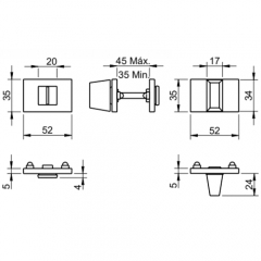 Накладка Tupai 4086 5RE-142 вж никель Накладка Tupai 4086 5RE-142 вж никель