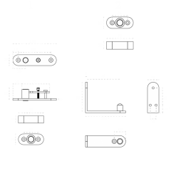 Петля Pivot (100 кг) JNF IN05202 Петля Pivot (100 кг) JNF IN05202