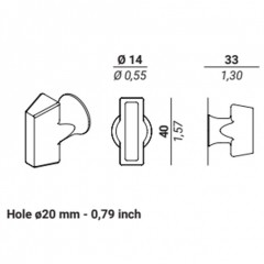 Накладка Nuda Atlanta (полотно 60 мм) матовый хром
