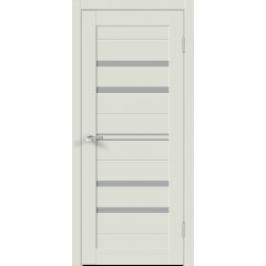 Деверь межкомнатная Экошпон XLINE 6 цвет Светло-серый Эмалит стекло Мателюкс