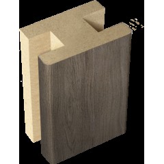 Профиль стыковочный добор-добор Экошпон цвет Дуб серый 40х24х2400