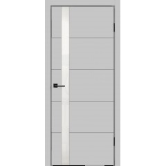 Дверное полотно Эмаль SCANDI F Z1 цвет Светло-серый стекло Лакобель белое Дверное полотно Эмаль SCANDI F Z1 цвет Светло-серый стекло Лакобель белое