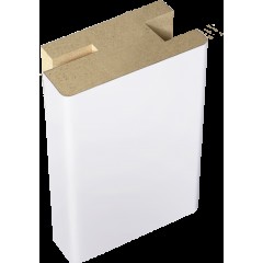 Профиль стыковочный добор-наличник Эмаль цвет Светло-серый 50х24х2400