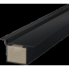 коробка INVISIBLE ОПТИМ под покраску черный 2 стойки (2253мм, запил под 45°) и перекладина 1050мм