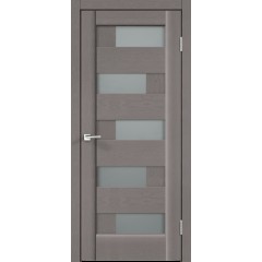 Деверь межкомнатная SoftTouch SoftTouch PREMIER 5 цвет Ясень грей структурный стекло Мателюкс