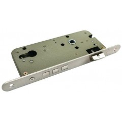 Замок под цилиндр с тремя ригелями OL03 никель матовый