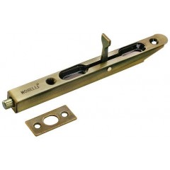 Шпингалет торцевой, скругленный OL160 бронза античная