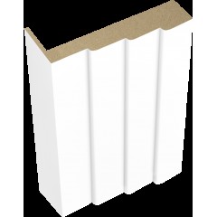 Наличник фигурный Эмаль цвет Белый 80х35х2440