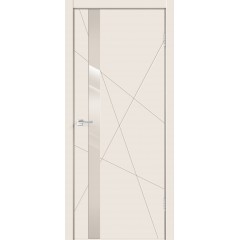 Дверное полотно Эмаль SCANDI S Z1 цвет Слоновая кость стекло Лакобель слоновая кость