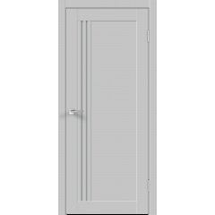 Деверь межкомнатная Экошпон XLINE 8 цвет Серый Эмалит стекло Мателюкс