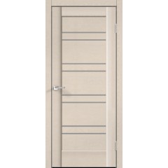 Дверное полотно SoftTouch SoftTouch PREMIER 18 цвет Ясень капучино структурный стекло Мателюкс
