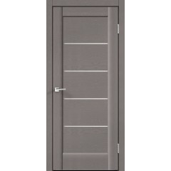 Деверь межкомнатная SoftTouch SoftTouch PREMIER 1 цвет Ясень грей структурный стекло Лакобель белое