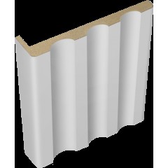 Наличник Канелюр телескопический L 8мм Эмаль цвет Светло-серый 80х25х2200