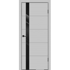 Дверное полотно Эмаль SCANDI F Z1 цвет Светло-серый стекло Лакобель черное Дверное полотно Эмаль SCANDI F Z1 цвет Светло-серый стекло Лакобель черное