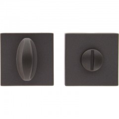 Дверная накладка сантехническая квадратная ГРАФИТ (FIXA)