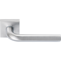 Дверная ручка на квадратной розетке 340 SOHO МАТОВЫЙ ХРОМ (FIXA)