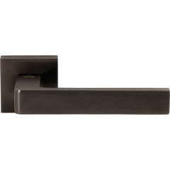 Дверная ручка на квадратной розетке 254 ASTI ЧЕРНЫЙ PVD (FIXA)